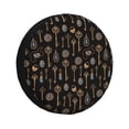 thumbnail image 1 of Naloa Jewelry And Keys PVC Leather Spare Tire Wheel Cover Spare Tire Cover, for Car Truck SUV Camper Trailer Universal Fit(14-17in)-15 inch, 1 of 6