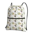 thumbnail image 1 of Naloa Jungle Animal Drawstring Backpack String Bag Cinch Water Resistant for Gym Shopping Sport Yoga, 1 of 6