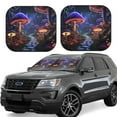 thumbnail image 1 of Naloa Jungle Path Glowing Mushrooms Print 2-Piece Windshield Sunshade,Foldable Car Front Window Sun Shades,for Most Sedans SUV Truck-Medium, 1 of 6