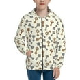 thumbnail image 1 of Naloa Keys1 Teenage Zipper Hoodie, Long Sleeve Zip Up Hoodies Casual Jackets Tops for 7-12 Years-, 1 of 6