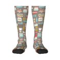 thumbnail image 1 of Naloa Kitchen Food Thigh High Socks Extra Long Stretchy Sock Women Over Knee High Opaque Stocking Daily Wear, 1 of 6