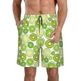 thumbnail image 1 of Naloa Kiwi Lemon Men's Beach Shorts, Surfing shorts, Swim trunks, Quick Dry Swim Trunks for Surfing Beach Fun - Large, 1 of 9