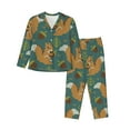 thumbnail image 1 of Naloa Knitted Woodland Squirrel Pajamas for Women Set, Womens Pajama Sets, Lounge Sets for Women, 2pjs for Women-Medium, 1 of 7