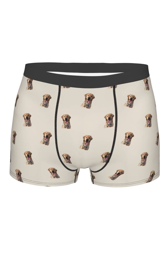 Labrador Retriever Dog Print Mens Underwear - Boxers for Men, Classic Briefs for Men