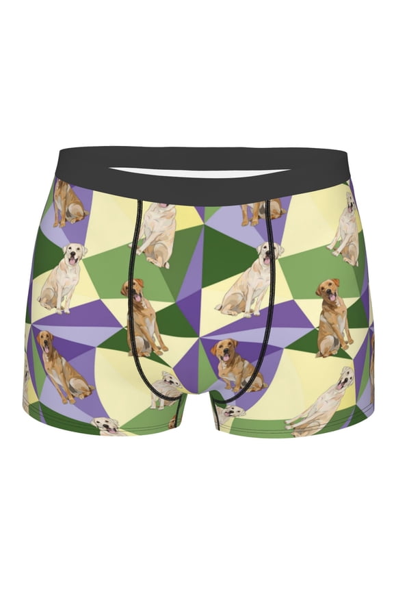 Labrador Retriever Dog Print Mens Underwear - Boxers for Men, Classic Briefs for Men