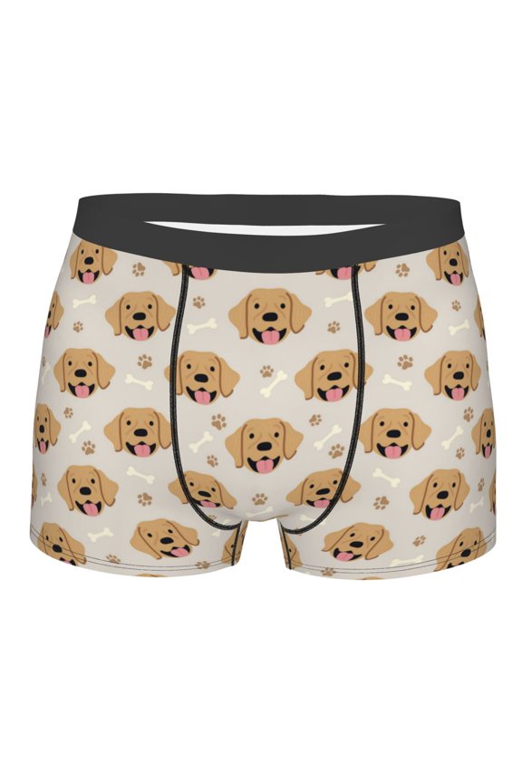 Labrador Retriever Dog Print Mens Underwear - Boxers for Men, Classic Briefs for Men