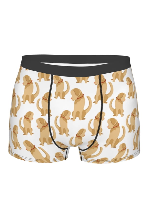 Labrador Retriever Dog Print Mens Underwear - Boxers for Men, Classic Briefs for Men