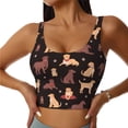 thumbnail image 1 of Naloa Labrador Retriever Dog Sports Bras for Women, High Support Bra with Removable Pads, Comfortable - X-Large, 1 of 9