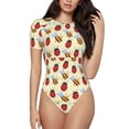 thumbnail image 1 of Naloa Ladybug And Bee Bodysuits for Women, Women's Short-Sleeved Onesie, One-Piece for Parties, dates, clubs-XX-Large, 1 of 7