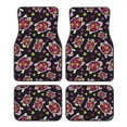 thumbnail image 1 of Naloa Ladybug Car Foot Mat Set of 4 Pieces - Universal Floor Liner Neoprene Full Set Floor Mats for Cars Trucks SUV, 1 of 7