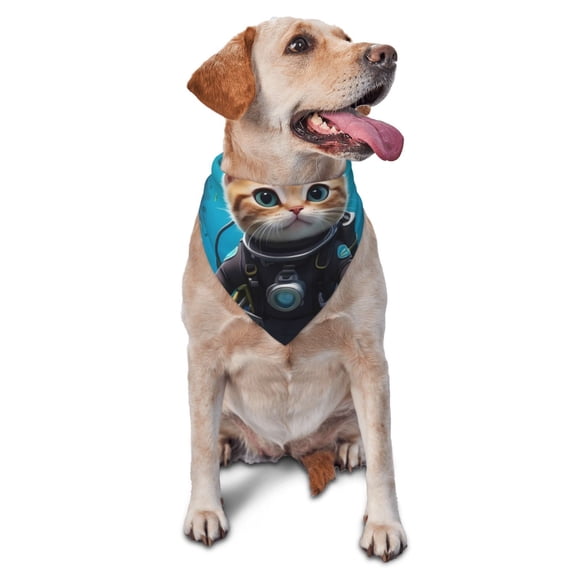 Naloa Ladybug Dog Bandanas 1PC Washable Triangle Dog Scarfs Premium Durable Fabric, for Small Medium Large Dogs and Cats