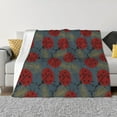 thumbnail image 1 of Naloa Ladybug Flannel Blankets - Thick and Warm Blanket for Winter, Soft Fuzzy Plush King Blanket for All Seasons60"x50", 1 of 6