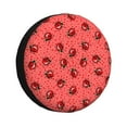 thumbnail image 1 of Naloa Ladybugs On Red Polka Dot PVC Leather Spare Tire Wheel Cover Spare Tire Cover, for Car Truck SUV Camper Trailer Universal Fit(14-17in)-17 inch, 1 of 6