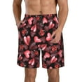 thumbnail image 1 of Naloa Ladybugs and Red Hearts Men's Beach Shorts, Surfing shorts, Swim trunks, Quick Dry Swim Trunks for Surfing Beach Fun - XX-Large, 1 of 9