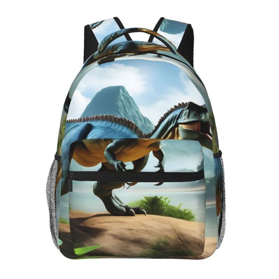 Naloa Lake Forest Dinosaur A Print Solid Color Tie Formal Necktie for Men，Suitable for business, daily life, work