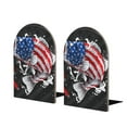 thumbnail image 1 of Naloa Largemouth Bass Fish in USA 2 Pcs Bookend Large Capacity Office Book Ends for Home Office Library School Study Decoration, 1 of 8