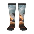 thumbnail image 1 of Naloa Lava Dragon Thigh High Socks Extra Long Stretchy Sock Women Over Knee High Opaque Stocking Daily Wear, 1 of 6