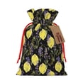 thumbnail image 1 of Naloa Lavender Flowers Drawstring Christmas Bags, 3D Xmas Gift Bags, Christmas Wrapping Bags, Xmas Goodie Bags, Treat Pouch Bags, Party Favor Bags-Medium, 1 of 9