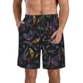 thumbnail image 1 of Naloa Lavender Flowers Men's Beach Shorts, Surfing shorts, Swim trunks, Quick Dry Swim Trunks for Surfing Beach Fun - X-Large, 1 of 9