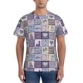 thumbnail image 1 of Naloa Lavender Flowers Men's T-Shirt Sport T-shirt Men's Basic Tee Casual Men's Shirt, Round Neck, Short Sleeves - X-Large, 1 of 5