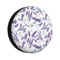 thumbnail image 1 of Naloa Lavender Flowers PVC Leather Spare Tire Wheel Cover for Car Truck SUV Camper Trailer Universal Fit many size15 inch, 1 of 6