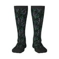 thumbnail image 1 of Naloa Lavender Flowers Thigh High Socks Extra Long Stretchy Sock Women Over Knee High Opaque Stocking Daily Wear, 1 of 6