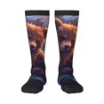 thumbnail image 1 of Naloa Lazy Stone Bear Thigh High Socks Extra Long Stretchy Sock Women Over Knee High Opaque Stocking Daily Wear, 1 of 6