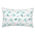thumbnail image 1 of Naloa Leaf Print Green Pillow Covers, Throw Pillow Case Cushion Covers,Cushion for Bedroom,Couch,Home-14"x20", 1 of 6