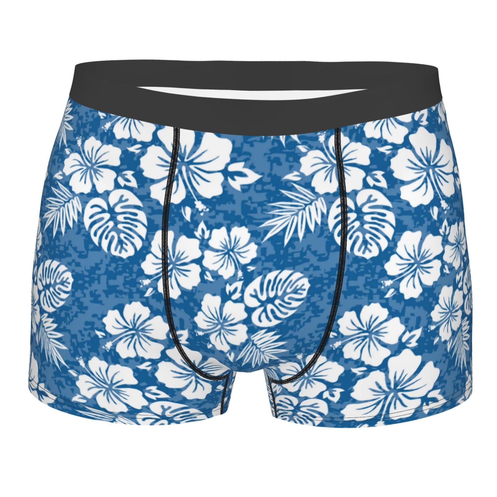 Naloa Leaves And Flowers Print Mens Underwear - Boxers for Men, Classic ...
