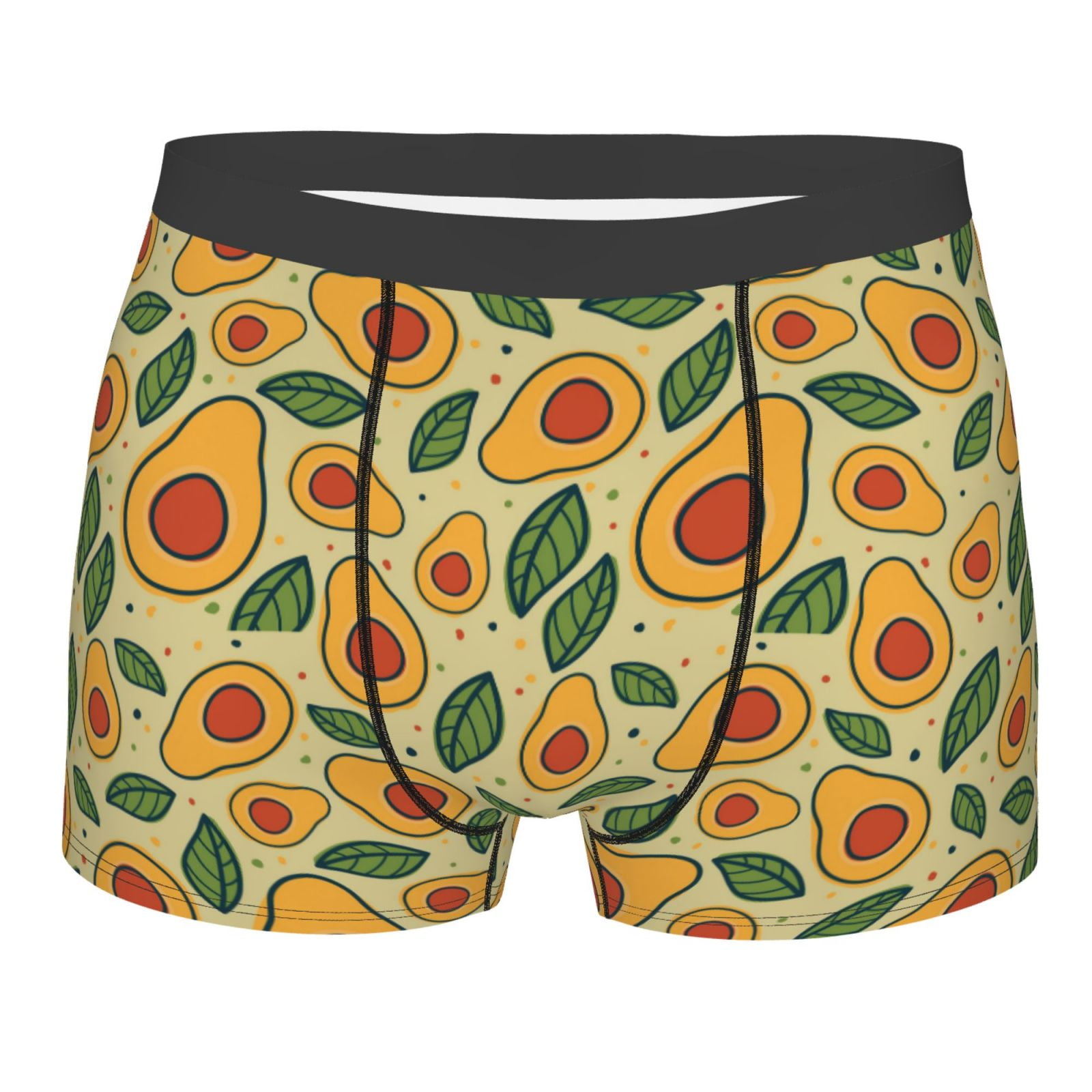 Naloa Leaves Avocado Print Mens Underwear Boxers for Men, Classic