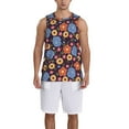 thumbnail image 1 of Naloa Leaves Flower Basketball Jersey Reversible Men's Mesh Athletic Sports Shirts Training Practice S-4XLSmall, 1 of 6