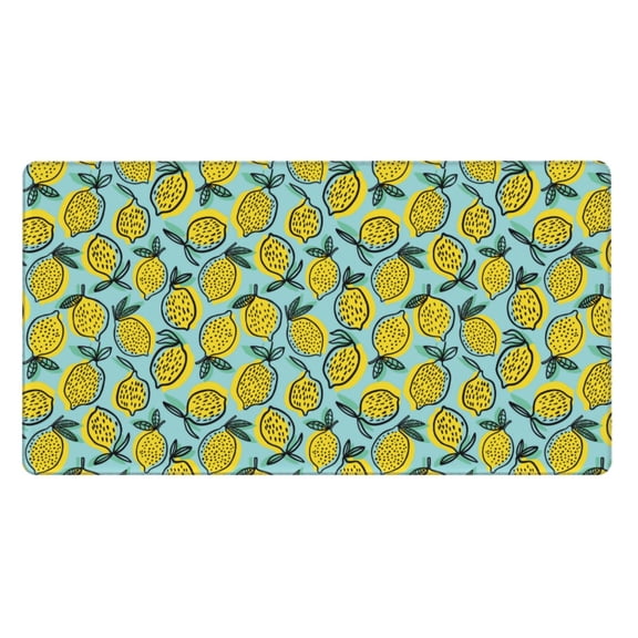 Naloa Lemon Gaming Mouse Pad Large Mouse Mat Long Extended Desk Pad Non-Slip Rubber Mice Pads Stitched Edges Thin Pad (16x29.5 Inch)