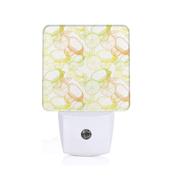 Naloa Lemon Potatoes Night Lights Plug into Wall, Dusk to Dawn Sensor Warm White Led Night Light 0.5W, Nightlight suit for Adults, Bedroom, Bathroom, Hallway, Kitchen