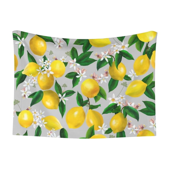 Naloa Lemon Seamless Pattern Oil Painting Effect Dog Blanket, 3 Sizes Cat Blanket for Indoor Cats Large Medium Small Dog Gifts-Small