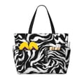 thumbnail image 1 of Naloa Leopard And Zebra 2 Large Capacity Beach Bag, Waterproof Sandproof Beach Swim Pool Bag Tote Bag for Women, 1 of 7