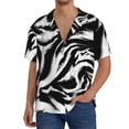 thumbnail image 1 of Naloa Leopard And Zebra 2 Men's Loose Fit Cuban Collar Short-Sleeve Shirt, Hawaiian Shirts, Mens Shirts Casual for Everyday Wear Outings-3X-Large, 1 of 5