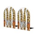 thumbnail image 1 of Naloa Leopard Gnomes 2 Pcs Bookend Large Capacity Office Book Ends for Home Office Library School Study Decoration, 1 of 8
