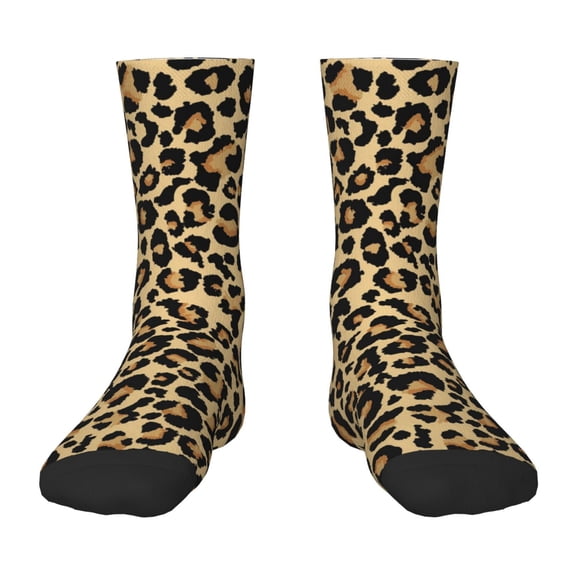 Naloa Leopard Print Kids Socks Unisex Kids and Toddlers' Crew Socks, ,1 Pairs