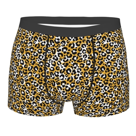 Naloa Leopard Print Mens Underwear - Boxers for Men, Classic Briefs for Men