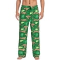 thumbnail image 1 of Naloa Leopard Print Pajama Pants Men, PJ Bottoms, Sleep & Lounge Pants-X-Large, 1 of 6