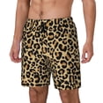 thumbnail image 1 of Naloa Leopard Print Print Men Swim Trunks with Compression Liner ,Board Shorts,Men's Swim Shorts with Drawstring and Elastic Waistband-XX-Large, 1 of 6