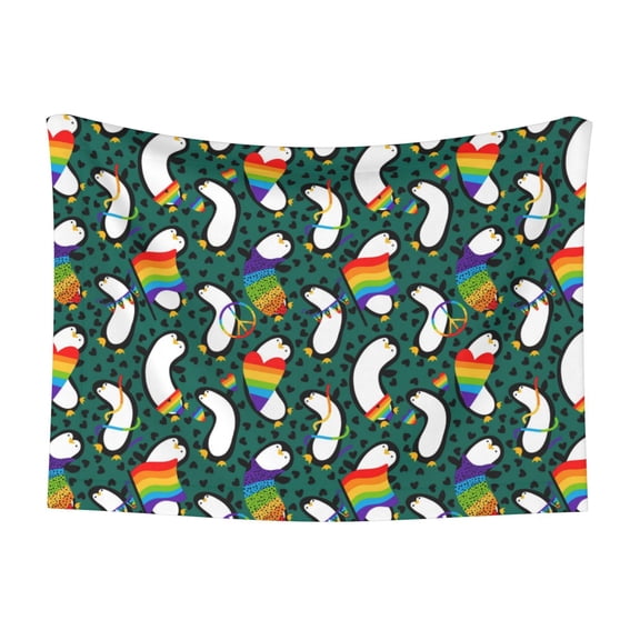 Naloa Lgbt Penguin Dog Blanket, 3 Sizes Cat Blanket for Indoor Cats Large Medium Small Dog Gifts-Small