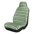 thumbnail image 1 of Naloa Light Green Squares Car Seat Covers 2PCs Front Car Seat Covers Universal fit for Most Cars SUVs and Trucks - 2 PCS, 1 of 5