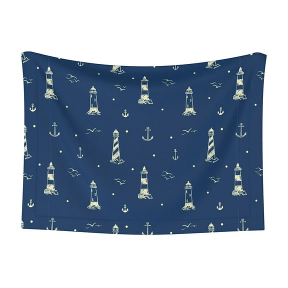 Naloa Lighthouses and Anchors Dog Blanket, 3 Sizes Cat Blanket for Indoor Cats Large Medium Small Dog Gifts-Small