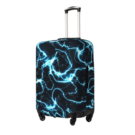 Naloa Lightning Elastic Suitcase Protector, Travel Suitcase Protector Cover Fits 18-32in Suitcase(No luggage included)-X-Large
