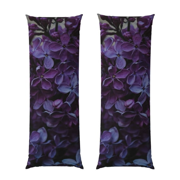 Naloa Lilac Super Soft 20x60 Body Pillow Case,Long Side Hidden Zipper(PILLOWS ARE NOT INCLUDED)