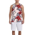 thumbnail image 1 of Naloa Lilies Flowers Basketball Jersey Reversible Men's Mesh Athletic Sports Shirts Training Practice S-4XLMedium, 1 of 6