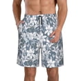 thumbnail image 1 of Naloa Lilies Flowers Men's Beach Shorts, Surfing shorts, Swim trunks, Quick Dry Swim Trunks for Surfing Beach Fun - Medium, 1 of 9