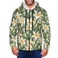 thumbnail image 1 of Naloa Lilies Flowers Men’s Hoodies, Zip up Hoodie, Sweatshirts,Hoodies for Men Sizes S-3XL-X-Large, 1 of 5