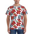 thumbnail image 1 of Naloa Lilies Flowers Men's T-Shirt Sport T-shirt Men's Basic Tee Casual Men's Shirt, Round Neck, Short Sleeves - XX-Large, 1 of 5